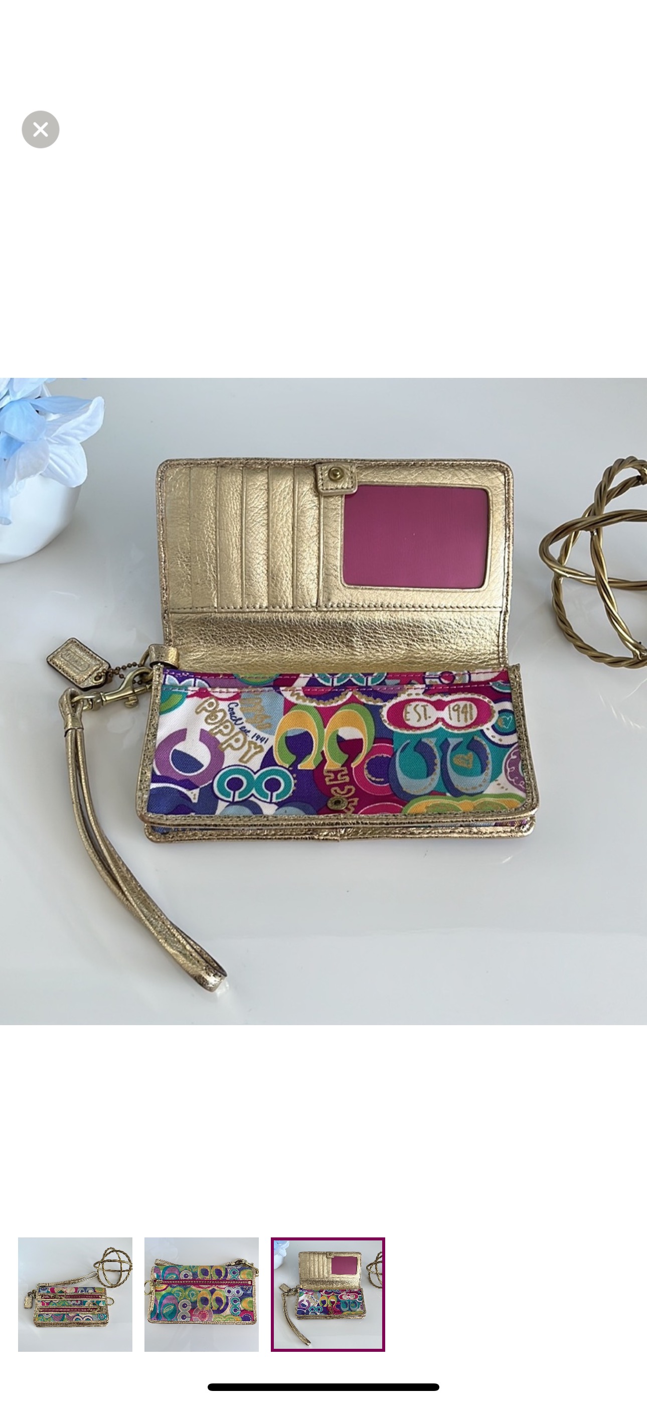 Coach Poppy Collection Wallet - photo 3