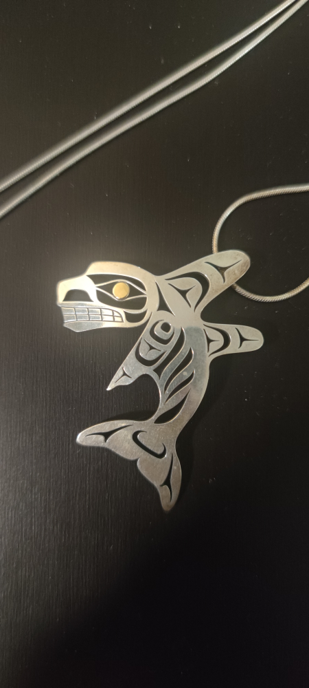 Orca Pendant Necklace 🏈 thumbnail