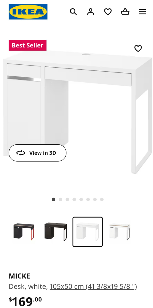 IKEA MICKE Deak thumbnail