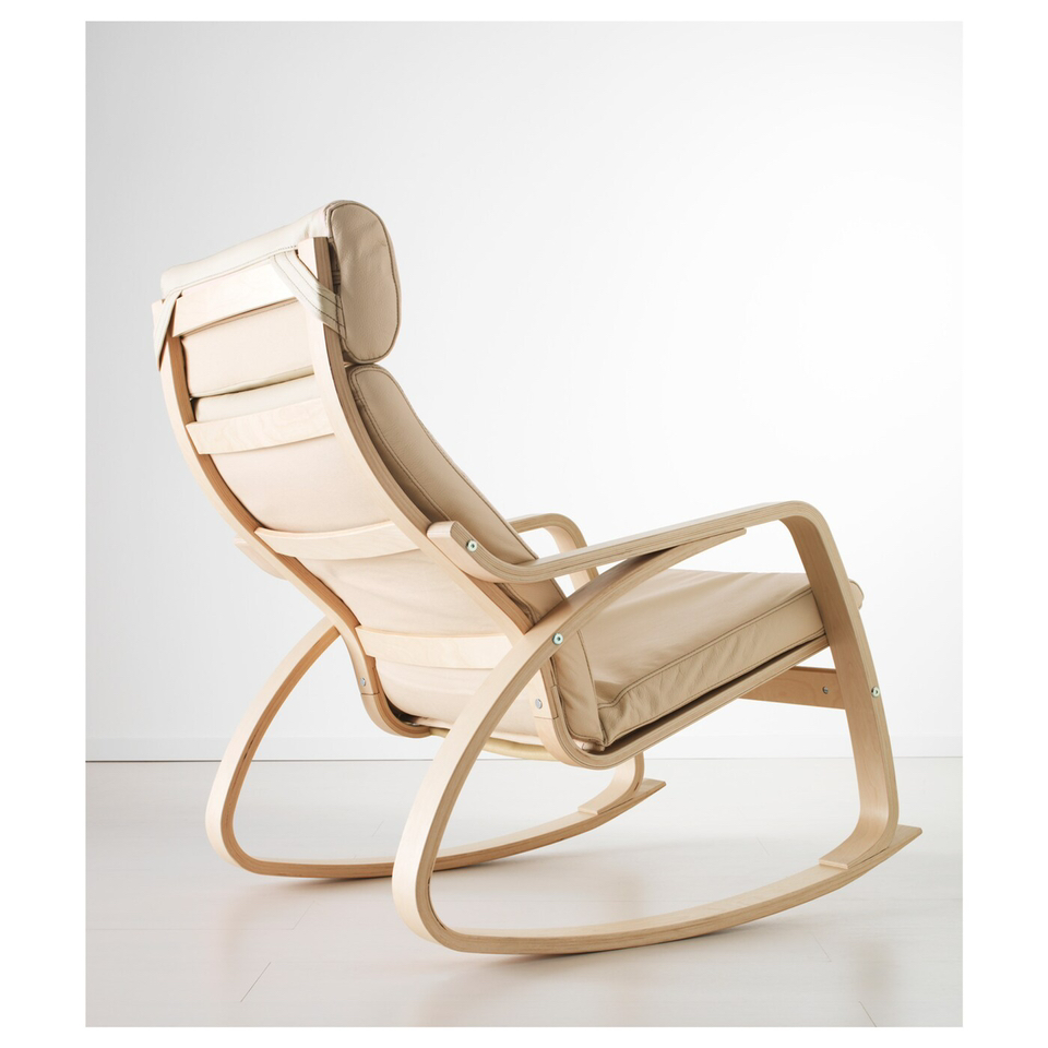 Poang rocking chair - beige leather image indicator(2)