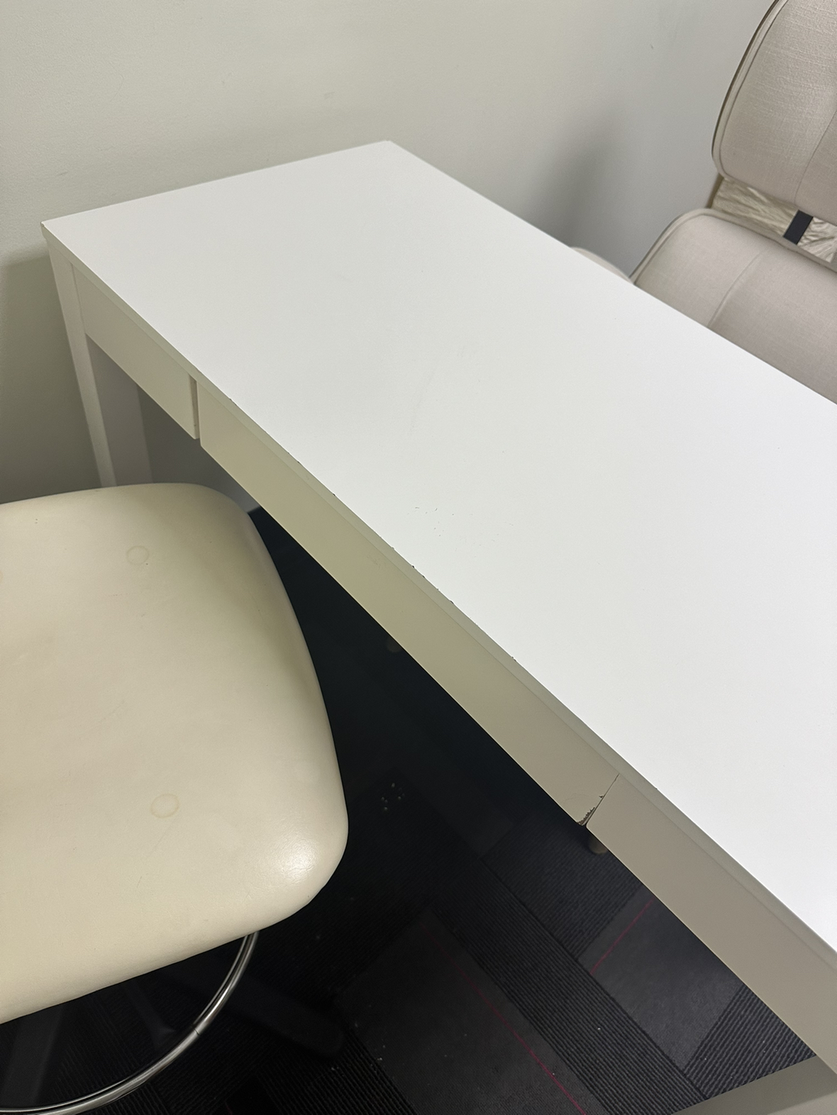 Ikea White Desk w/ single drawer - photo 2