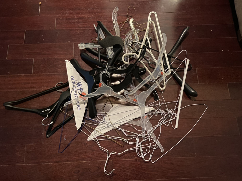 Assortment of hangers