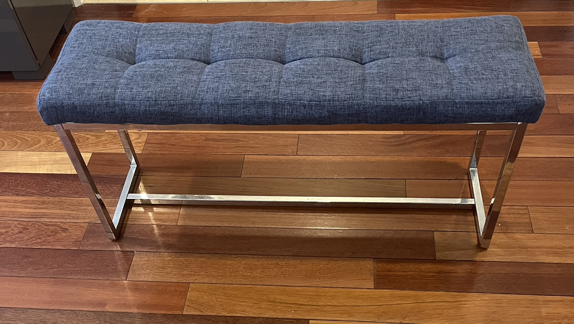Modern Blue Bench