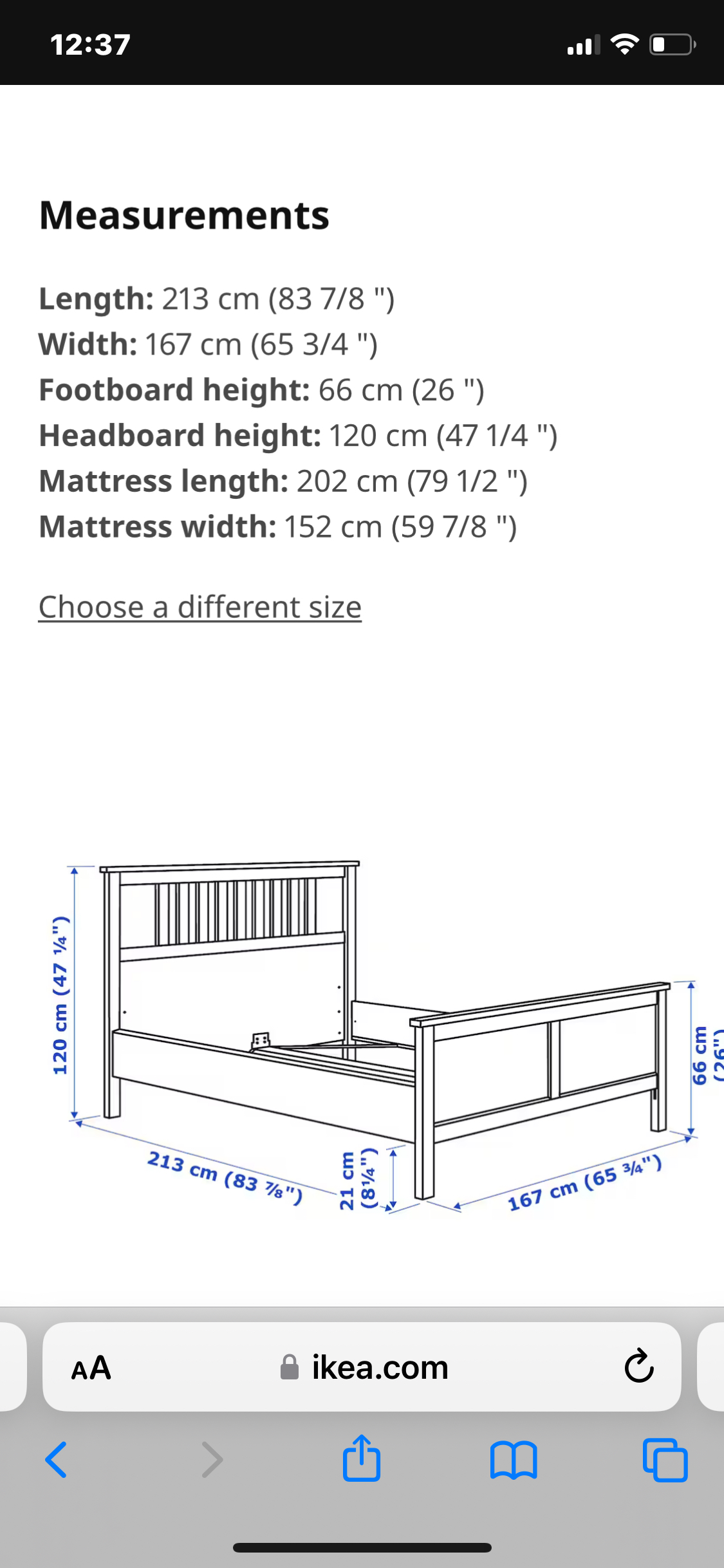 QUEEN BEDFRAME- IKEA HEMNES - photo 4
