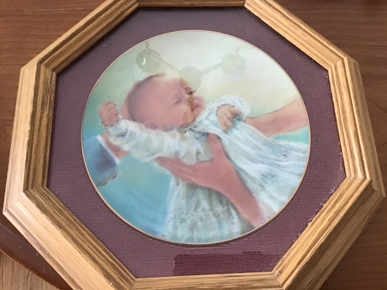 Christening plate