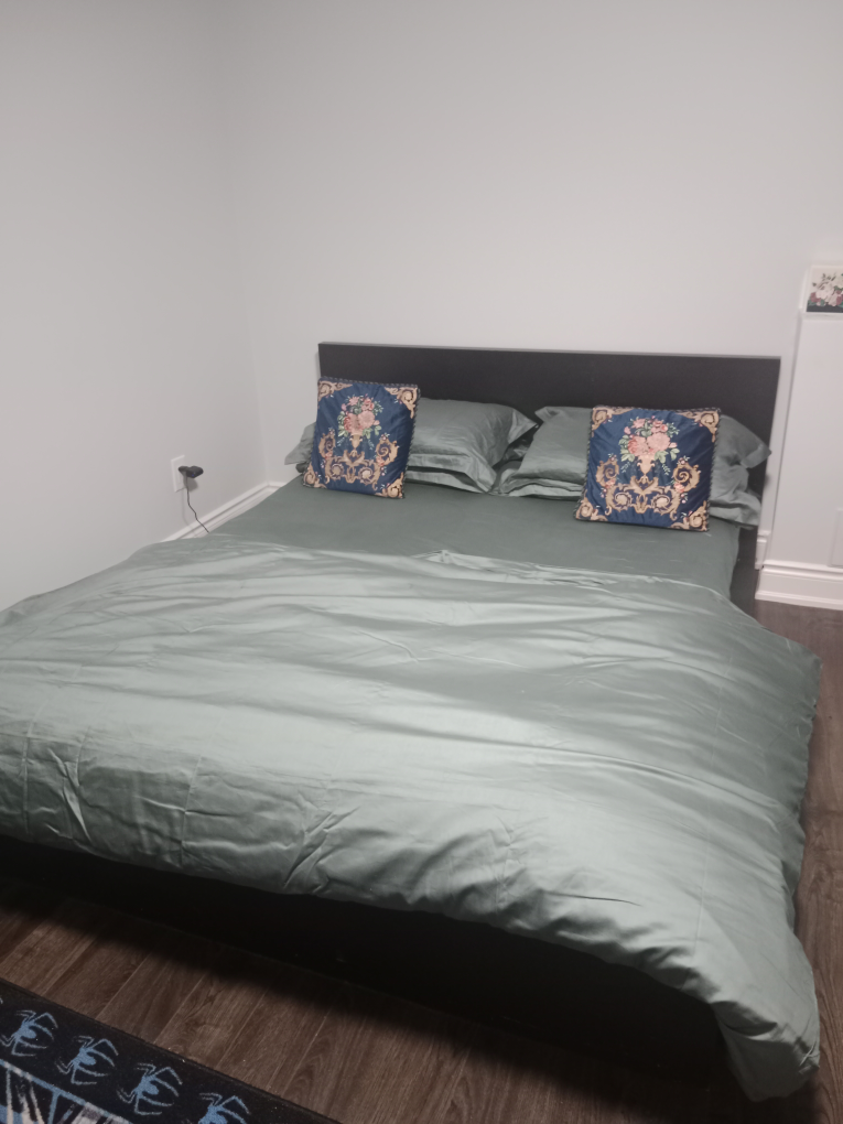 queen bed of IKEA and almost brand new mattress - photo 3