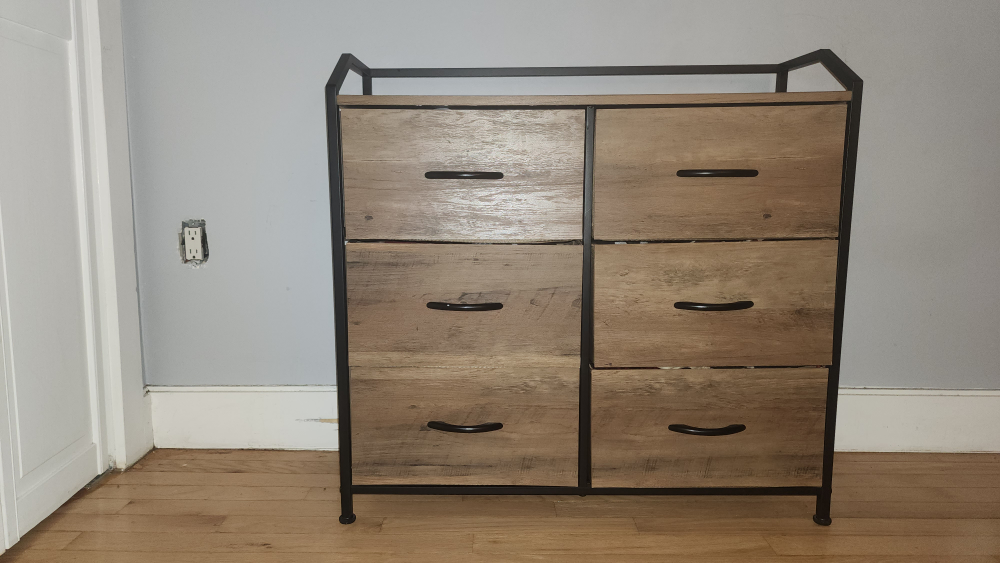Stylish Bamboo Wood & Antique metal Dresser - photo 5