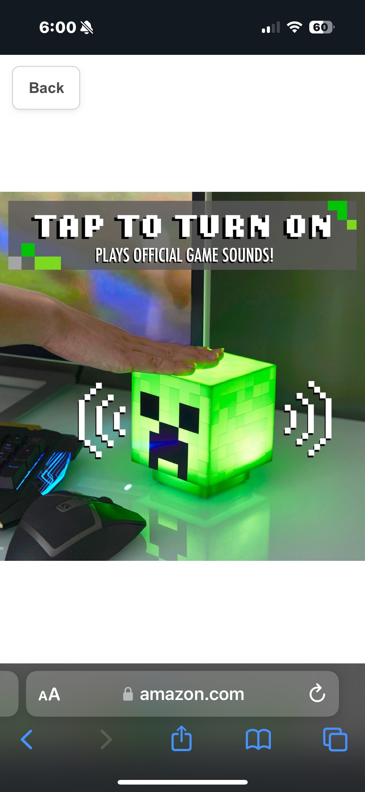 Minecraft Creeper light with sound - photo 2