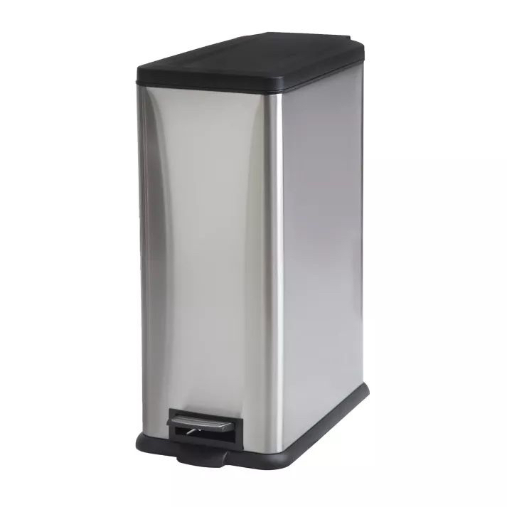 Squared Away™ Stainless Steel 45L Rectangle Trash Can
