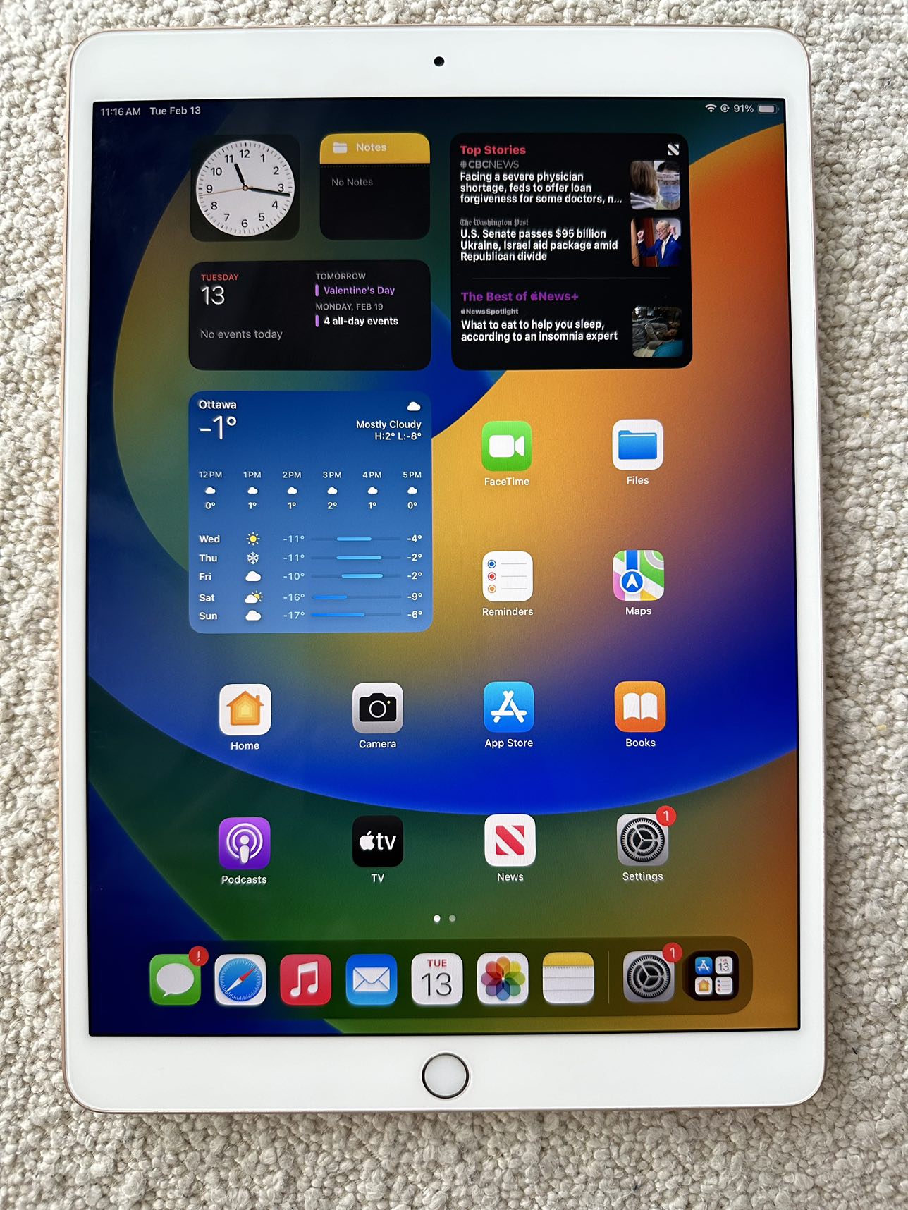 Apple 3rd Gen iPad Air 256GB Wifi/Cellular Gold/Rose - photo 2