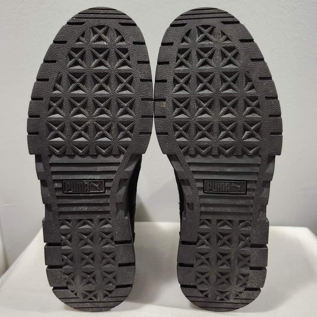 PUMA Mayze Chelsea Black Leather Platform Sneaker Boots. 🥕 image indicator(8)