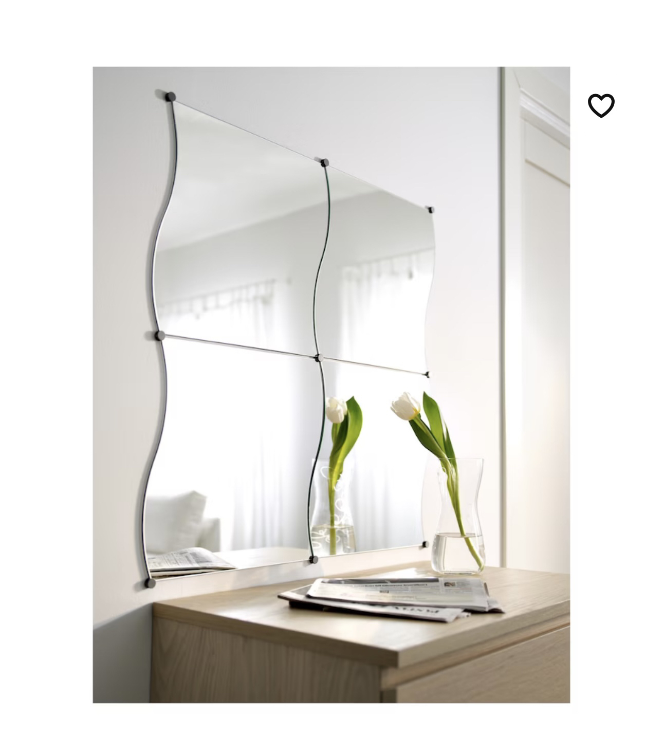 IKEA KRABB mirror ( 4 pieces )