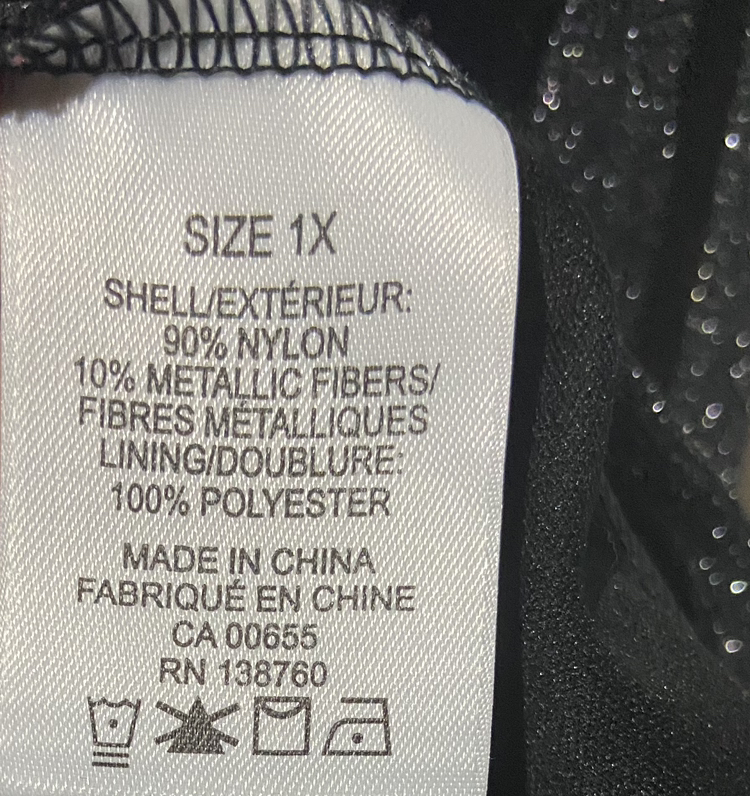 Black sparkly top 1X image indicator(5)