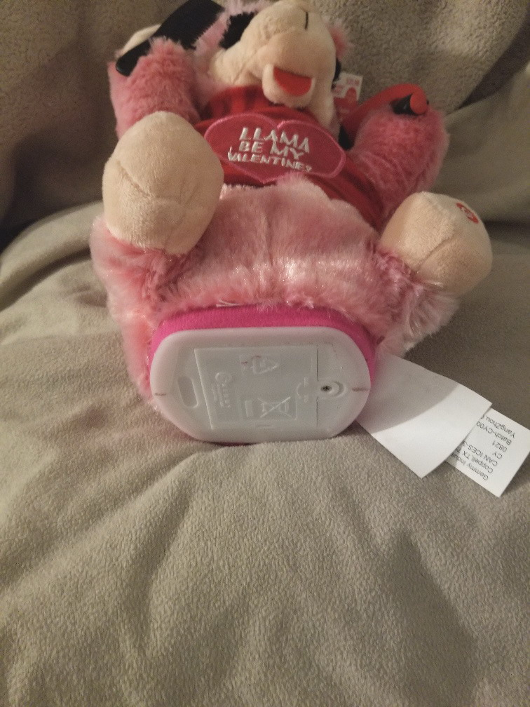 Electronic dancing musical Llama Be My VAlentine stuffy-  new image indicator(2)