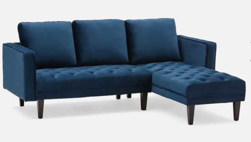 interchangeable sectional velvet sofa
