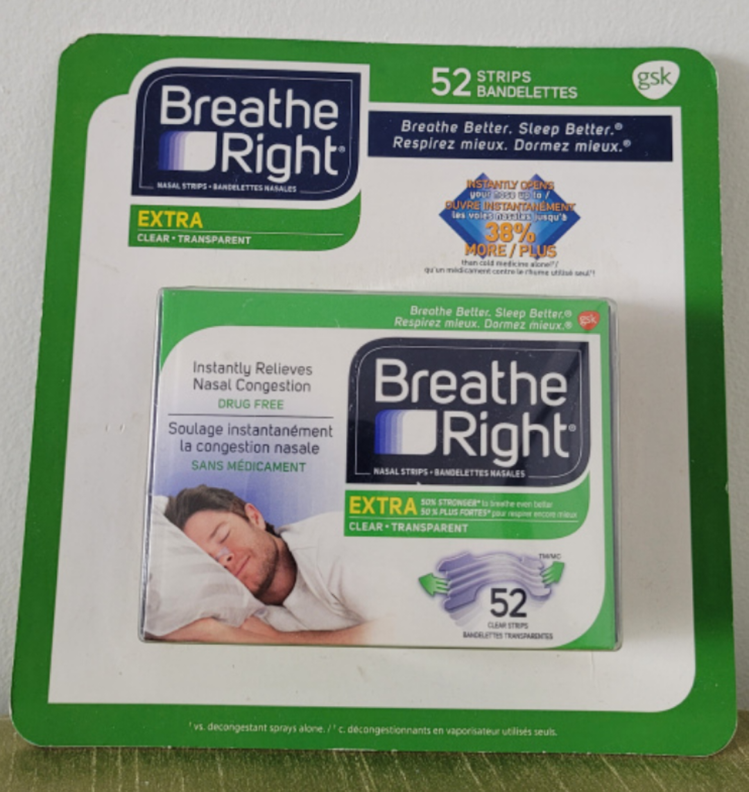 🥕 Breathe Right Nasal Strips, 52 ct, extra strong thumbnail