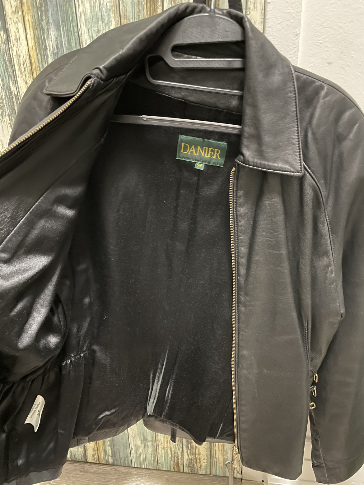 Danier Black Leather Jacket thumbnail