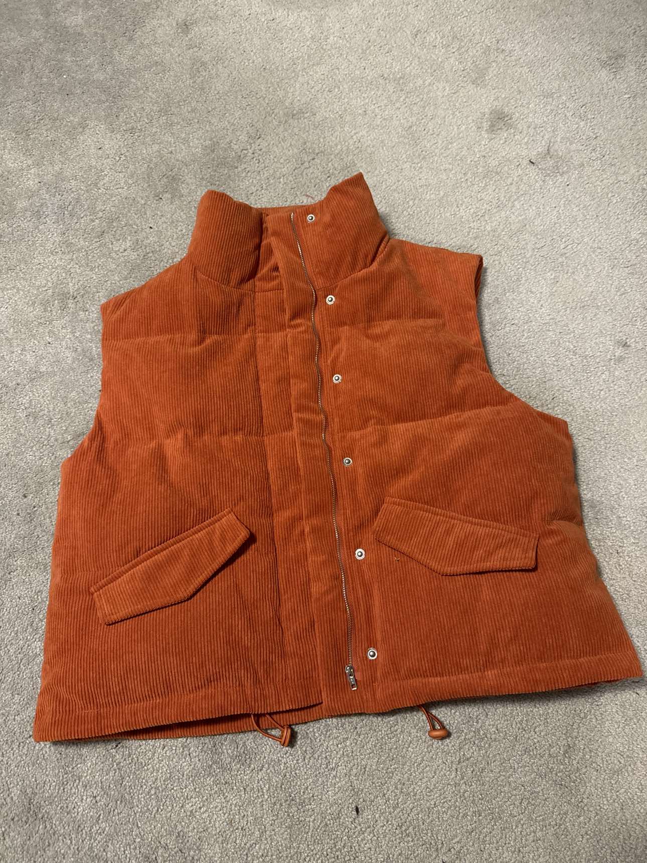 Corduroy vest puffer coat 🥕 thumbnail