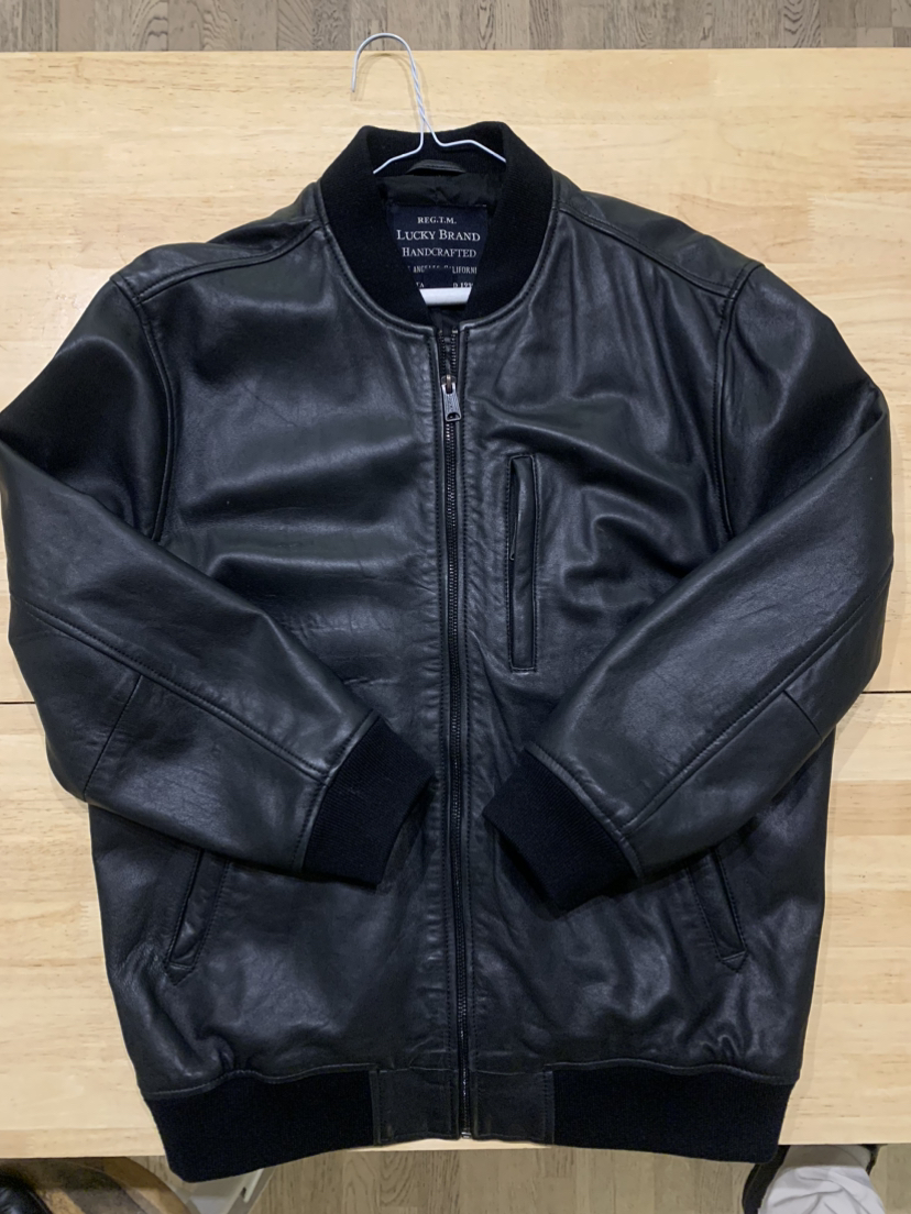Lucky brand leather jacket thumbnail
