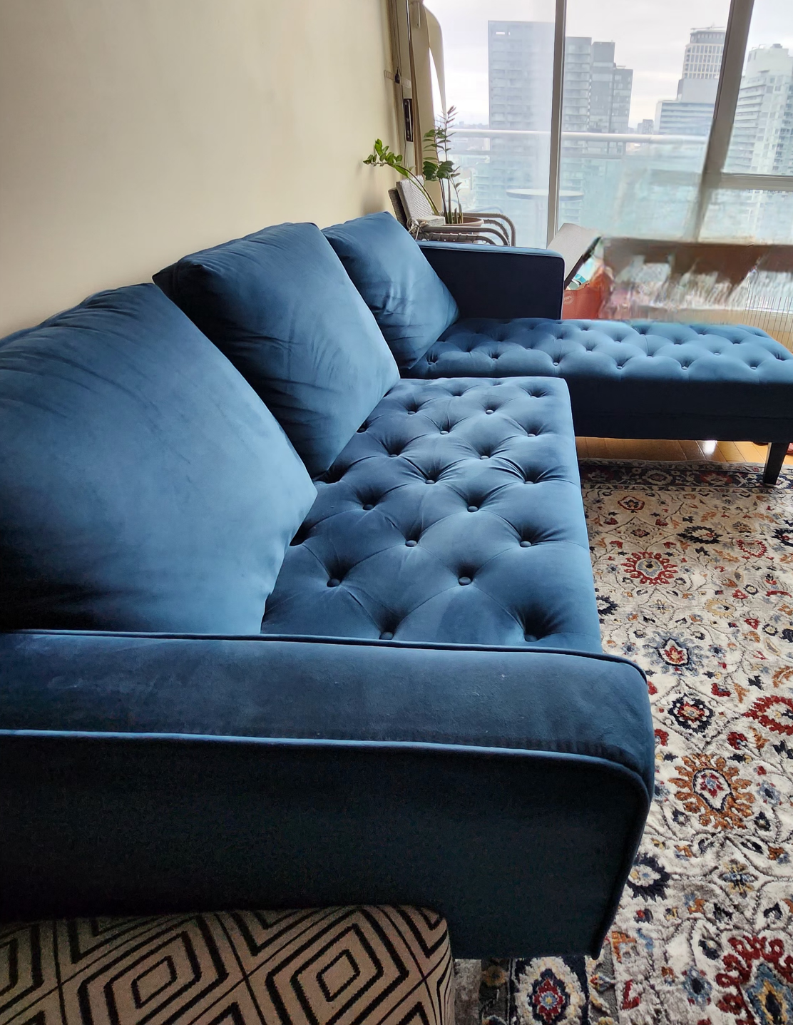 interchangeable sectional velvet sofa - photo 2