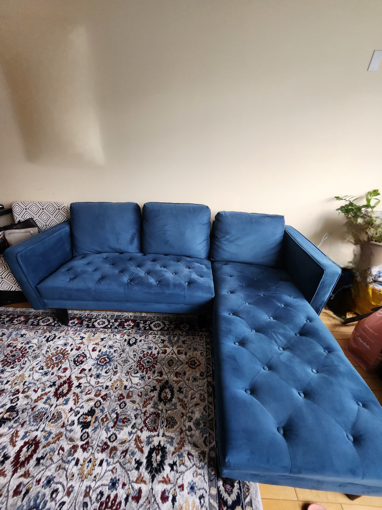 interchangeable sectional velvet sofa - photo 3