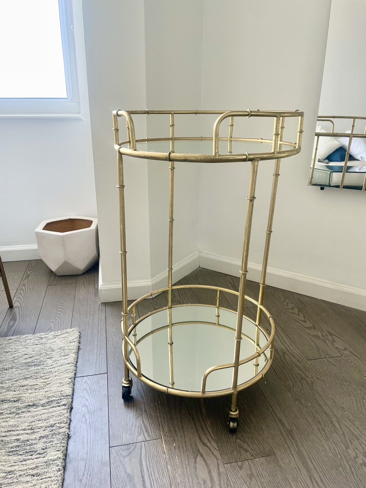 Gold/Glass Bar Cart - photo 2