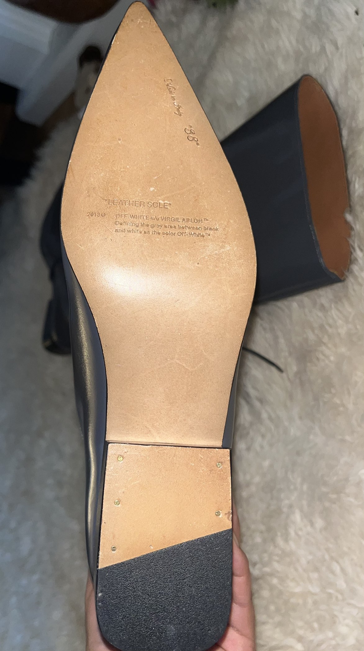 Off-White High Leather Boots image indicator(4)