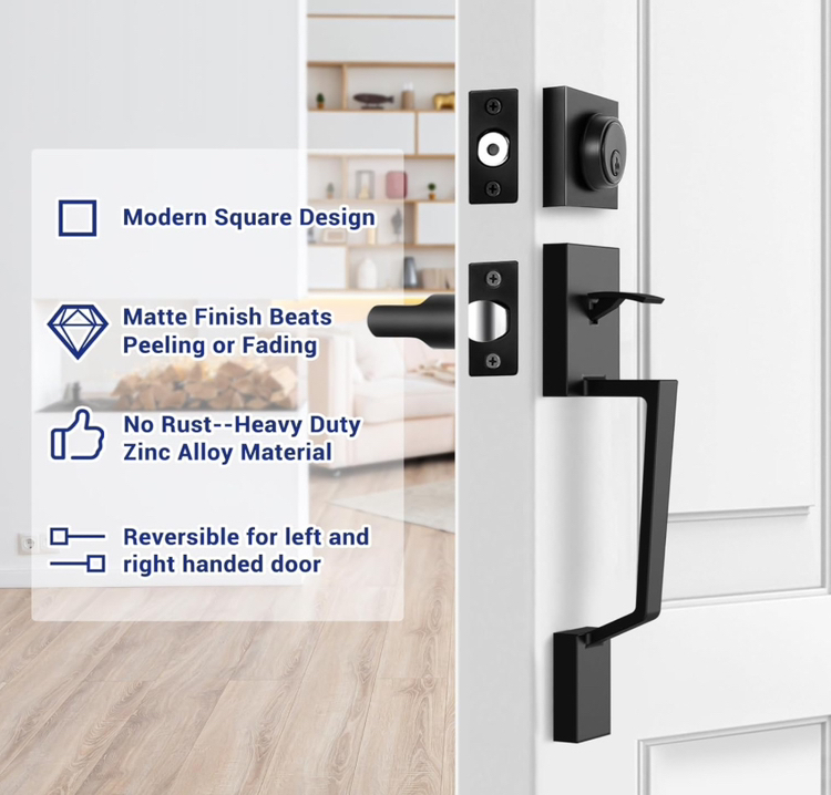 BRAND NEW Ohuhu Front Door lock set - photo 5
