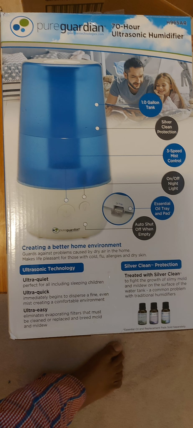 2 pieces Pure Guardian humidifier 1 gallon tank - photo 4