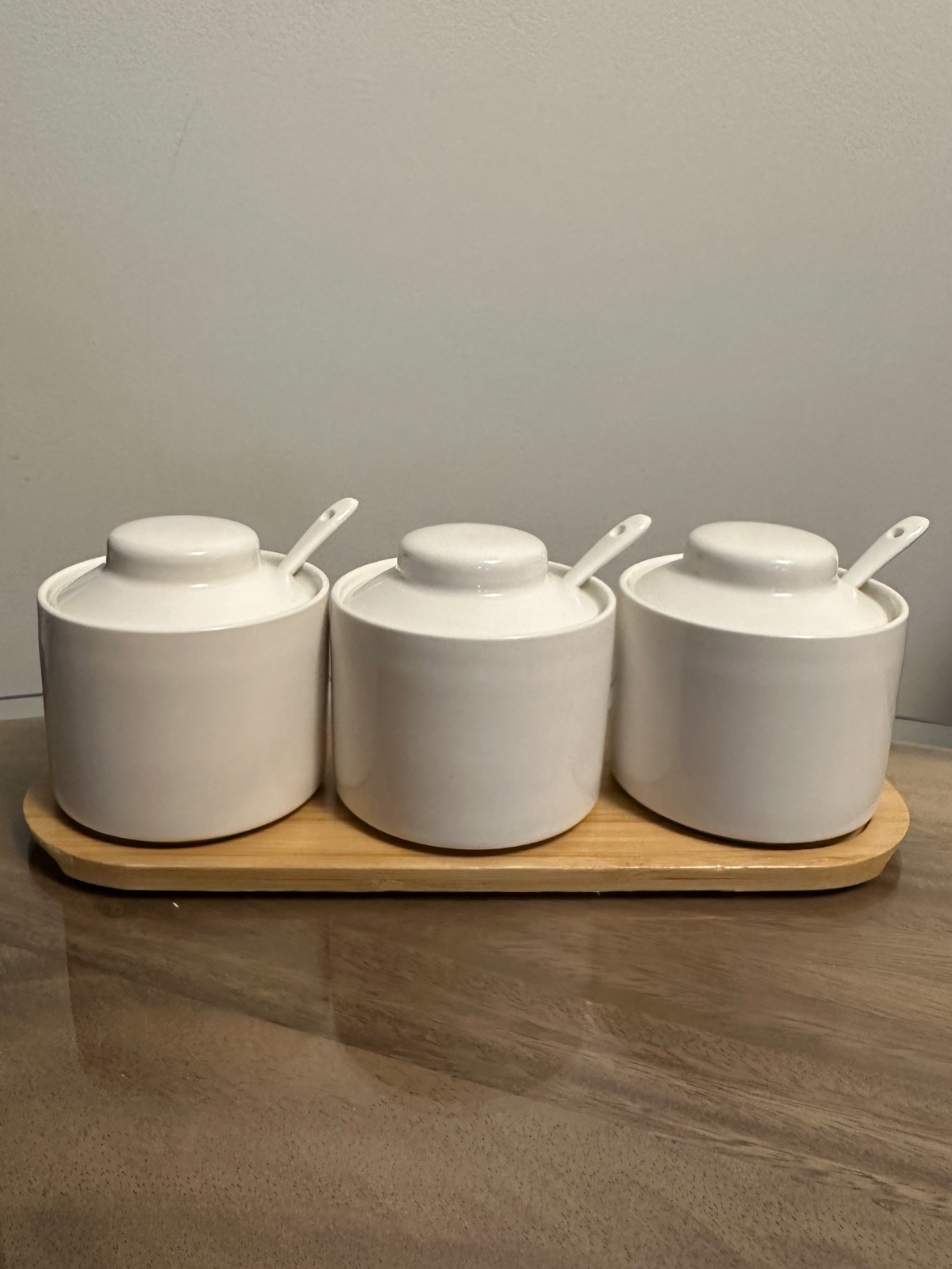 Ceramic Spice Jar Seasoning Container with Lids