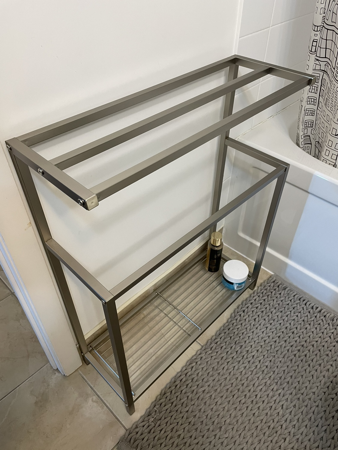 Iron Towel Rack with Shelf - photo 3