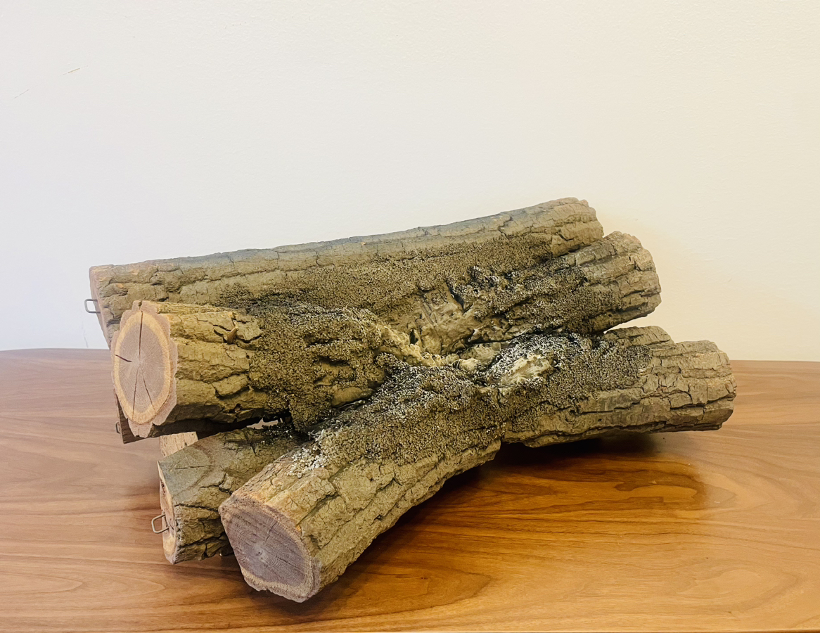 Vin  Real Wood Logs Electric Fireplace Motion Light Faux Fire - photo 5