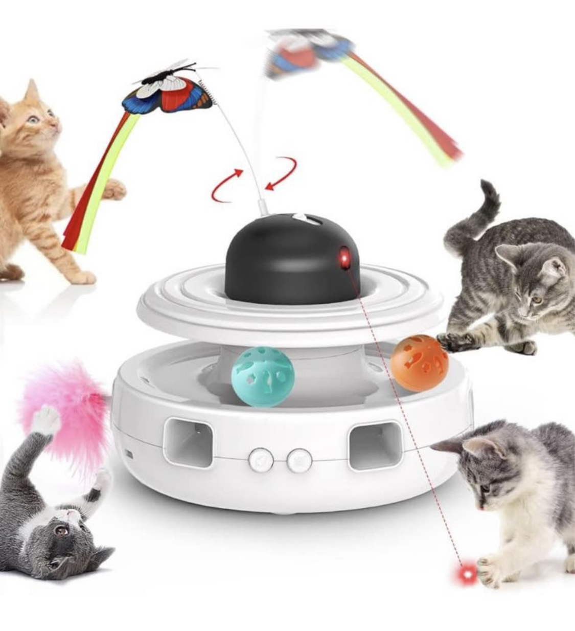 5 in 1 Cat Toys interactive for Indoor Cats - photo 3