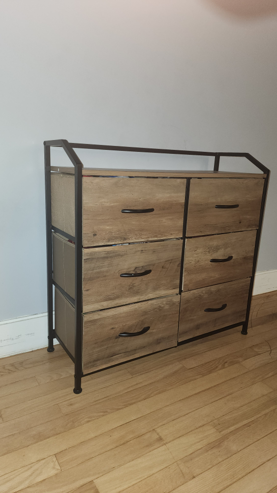 Stylish Bamboo Wood & Antique metal Dresser - photo 3