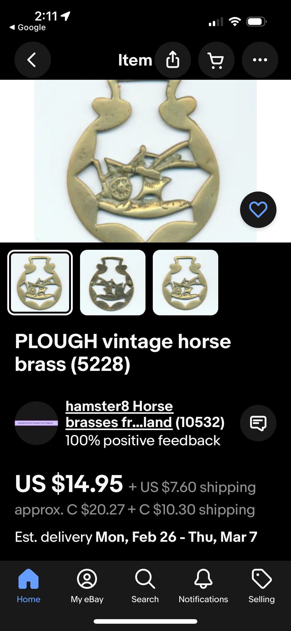 Vintage Horse Solid Brass Lot image indicator(5)