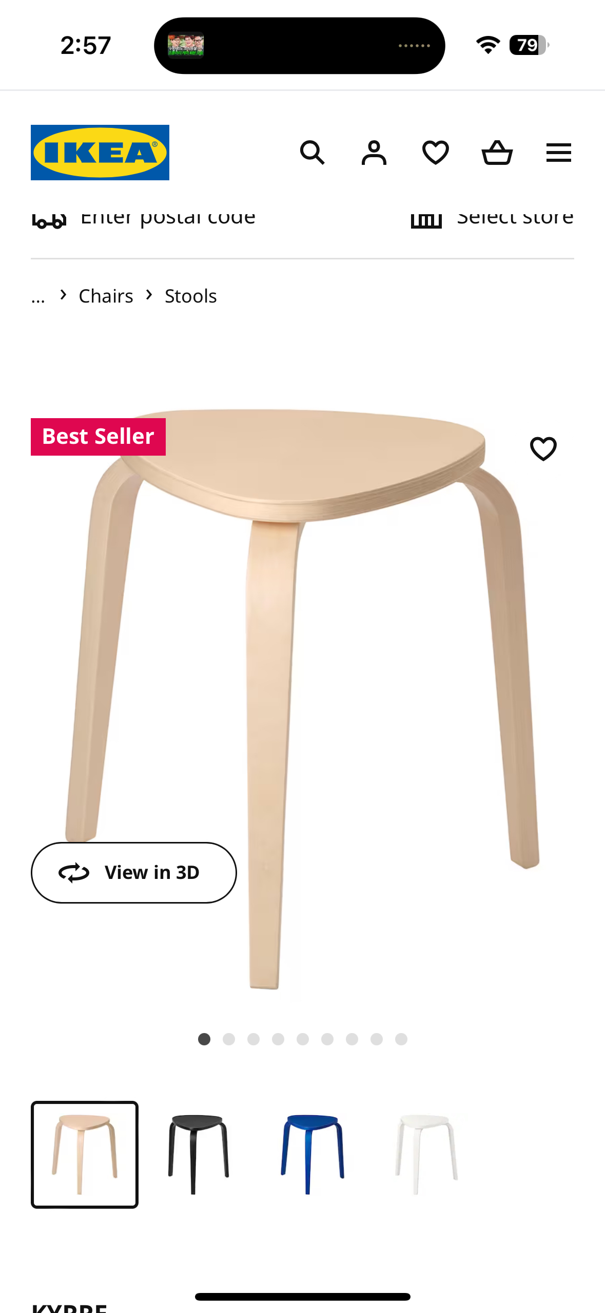 Wood stool - photo 2