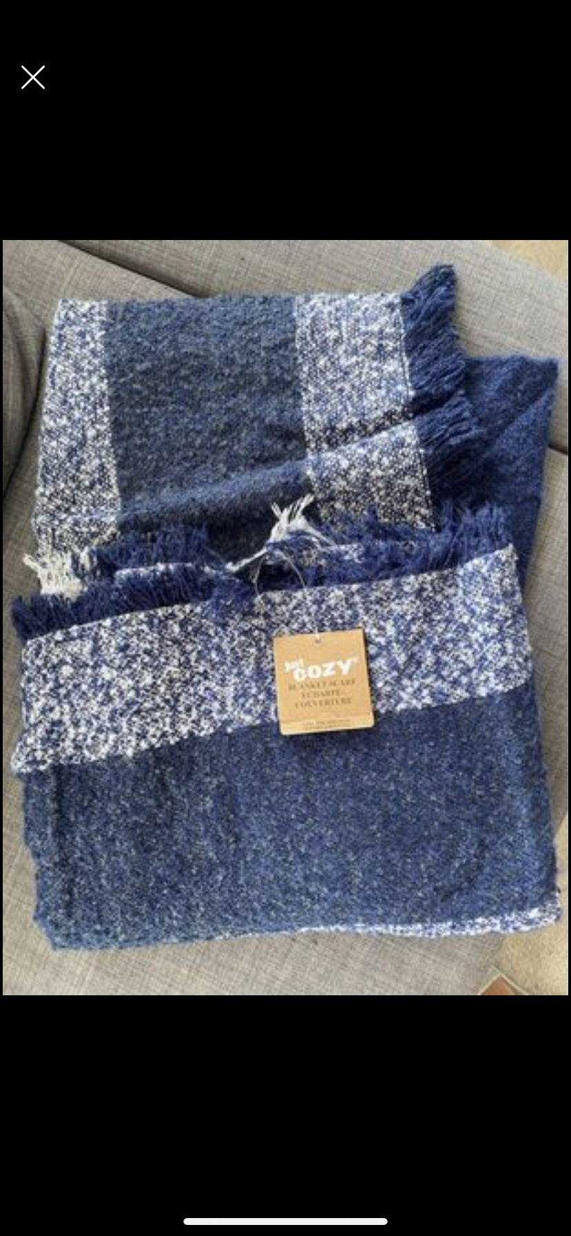Just cozy blanket scarf brand new !