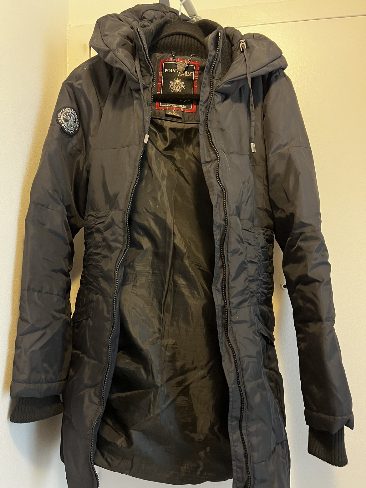 Warm black winter jacket
