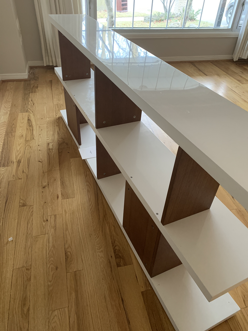 Structube lacquered veneer shelving - photo 2