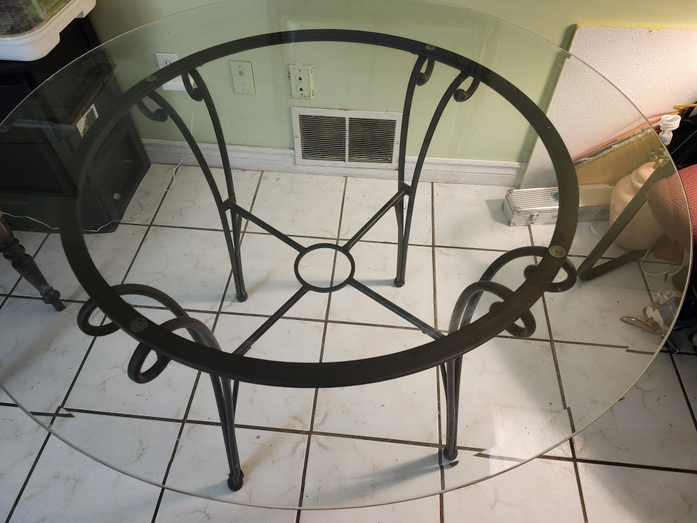 Dining Room Table - Glass Top