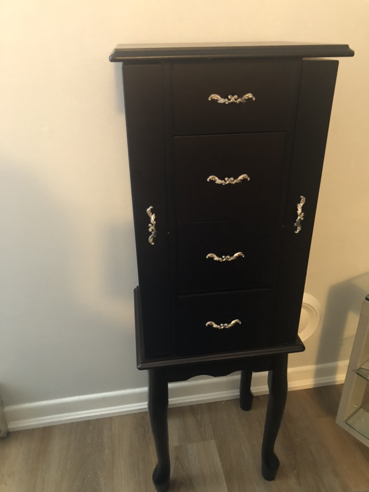 Jewelry armoire organization storage