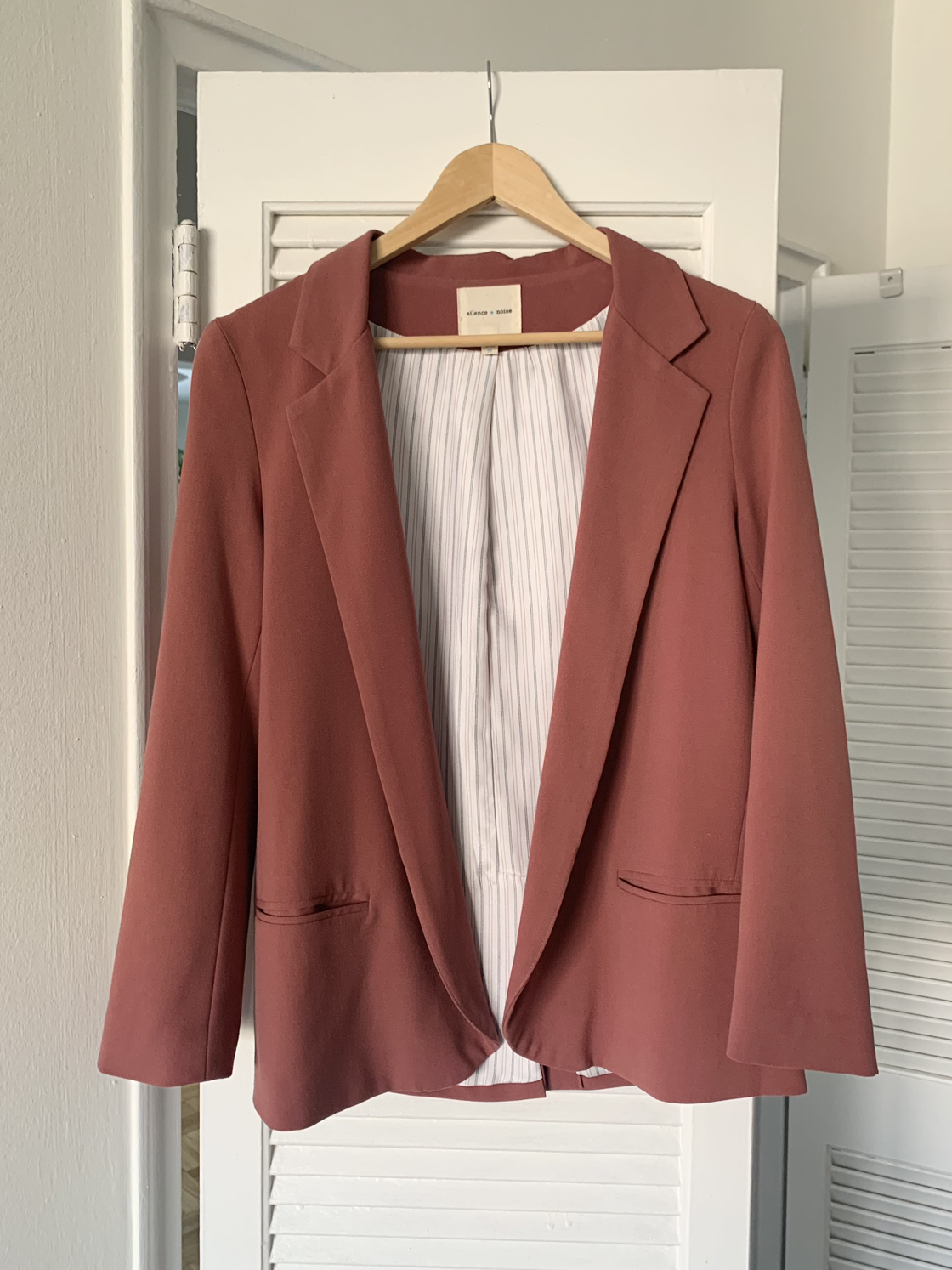Pink Open Front Blazer thumbnail