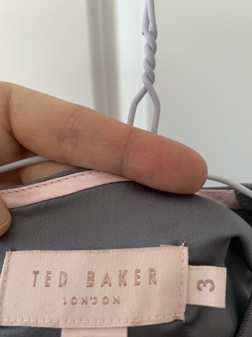 Ted baker gray dress(size 3) image indicator(3)