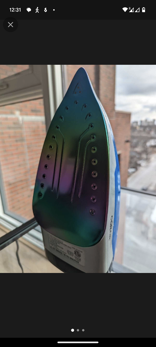 Conair 1550W Extreme Steam Iron Nano Titanium auto shutoff thumbnail