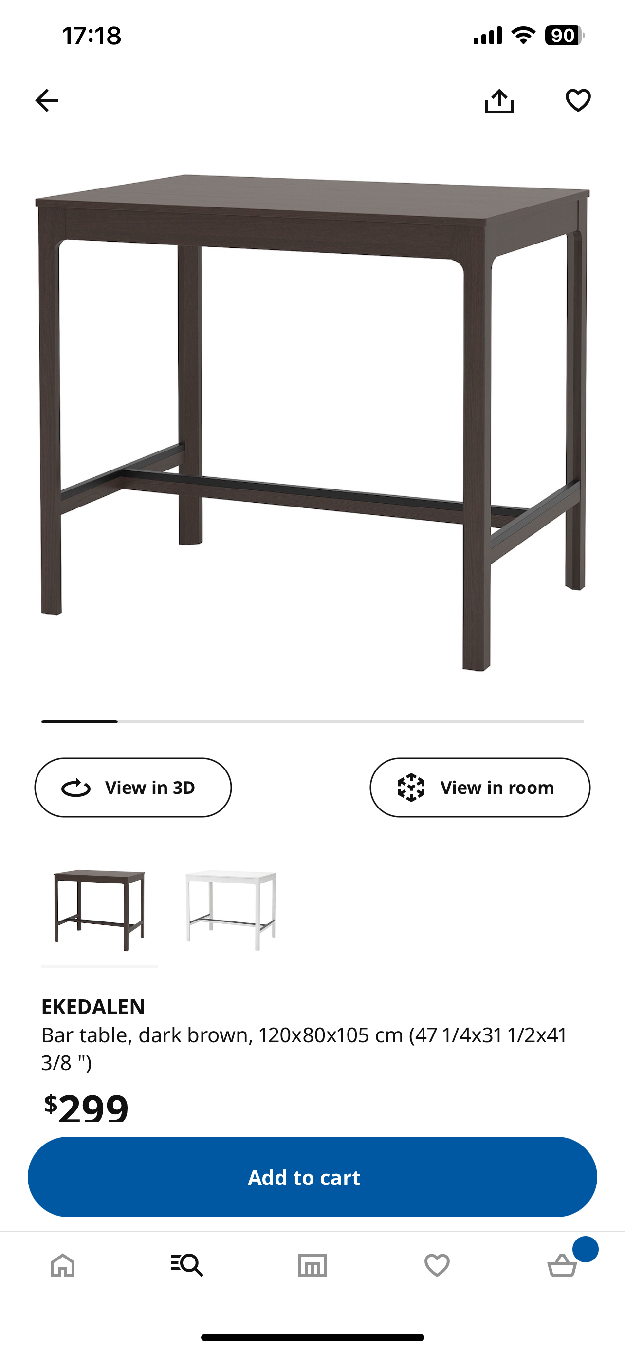 IKEA bar table