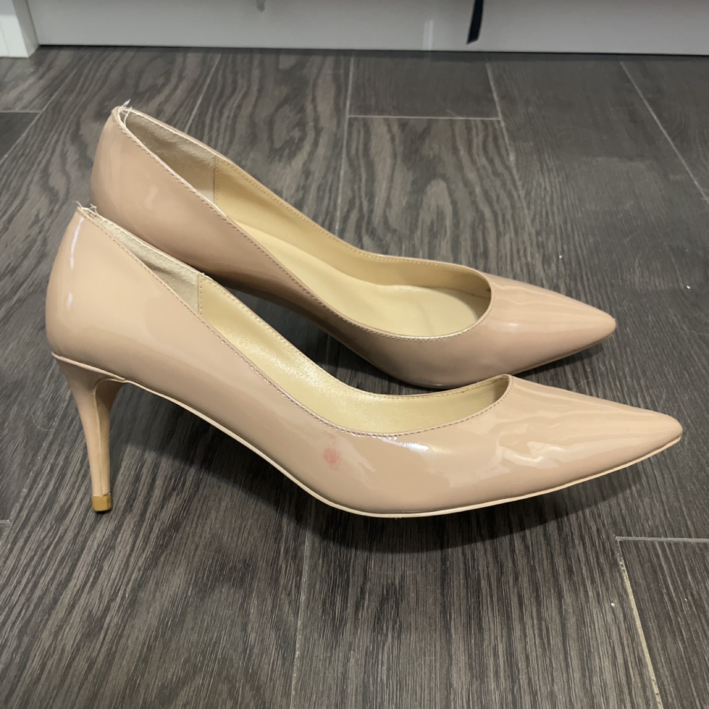 nude patent pumps 70mm size 38 - photo 2