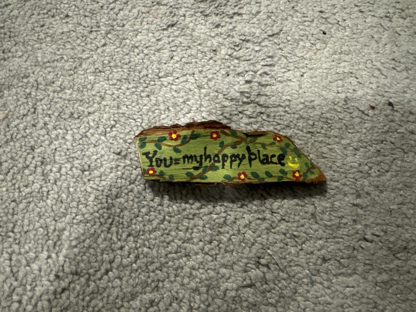 Hand painted Wooden block 🥕 thumbnail