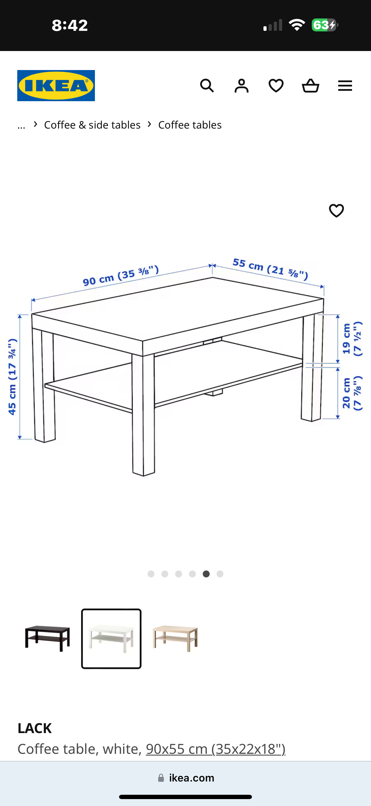 Ikea coffee table - photo 3