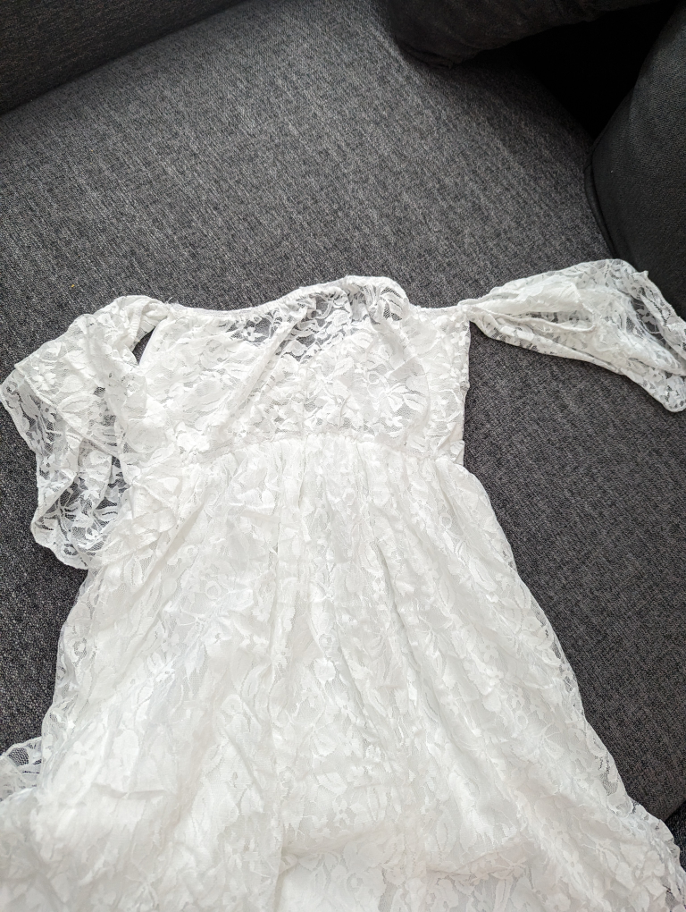 Long White Lace Dress - photo 5