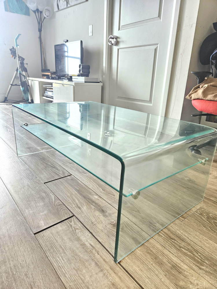 Wayfair Ivy Bronx Tempered Glass Coffee Table
